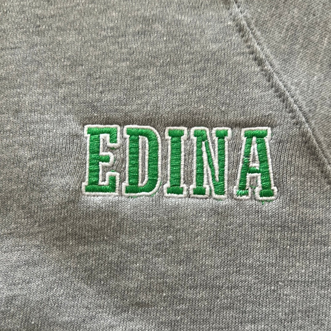 Edina Embroidered Crewneck Grey Adult *1-XS*