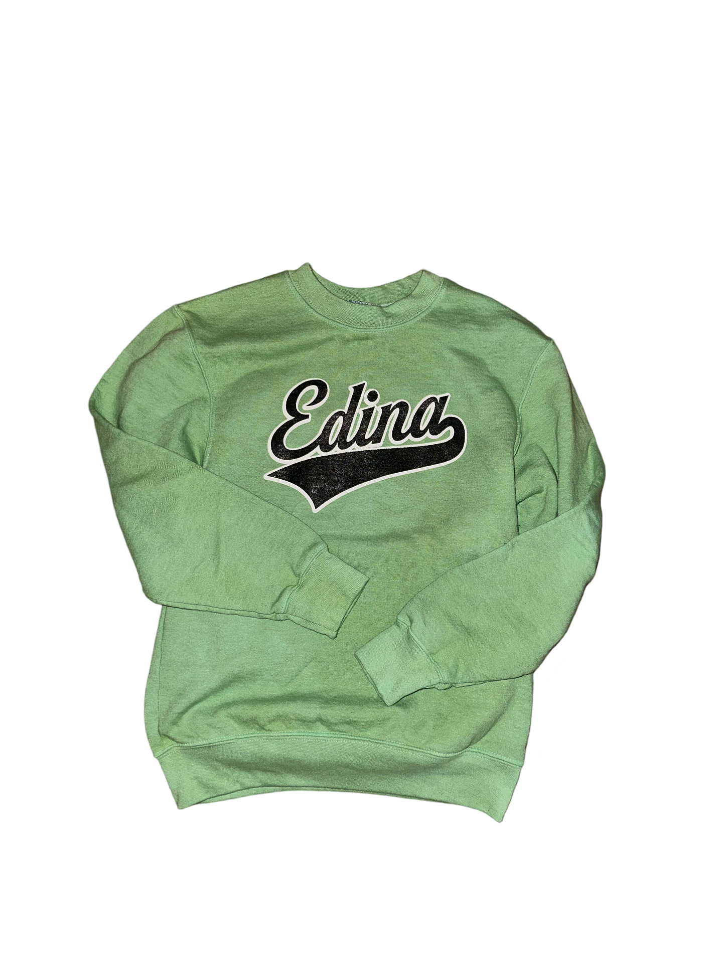Marbled Green Youth Crewneck Edina